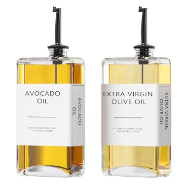 Imagem de Dispensador de óleo de cozinha, conjunto de dispensador de óleo de cozinha, garrafas de óleo e vinagre, garrafa de azeite, dispensador de molho de soja - 2 peças, preto