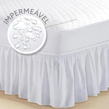 Imagem de Capa para Colchão Impermeável Matelada Casal Queen + Saia box - CasaHo