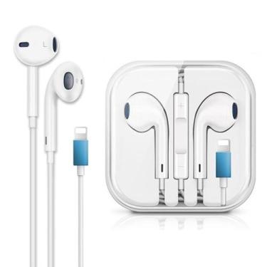 Imagem de Fone de Ouvido com fio Compatível iPhone 8 Plus Xr 11 12 13 14 - leon