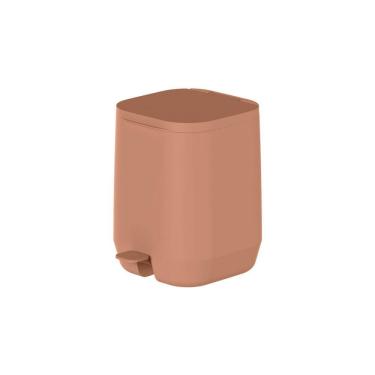 Imagem de Lixeira de Pedal Aura Marrom Amêndoa 6L - Ou