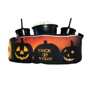 Imagem de Almofada Com Bolso Porta Pipoca Balde + 2 Copos Halloween - Maria dos 