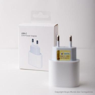 Imagem de Carregador UsbC 20W Turbo Compativel Com Iphone/11/12/13/14/15/16/PROM