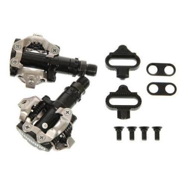 Imagem de Par Pedal Clip Shimano Preto Novo C/ Tacos M520 380gr