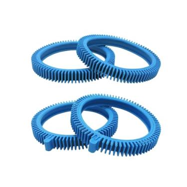 Imagem de Fenteer Piscina pneus limpos pneus Ferramentas de limpeza de substituição com corcunda para piscina em casa interna, Pneus Traseiros Dianteiros