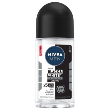 Imagem de NIVEA Men Desodorante Antitranspirante Roll On Invisible for Black & White 50ml