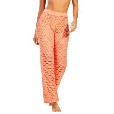 Imagem de Calça Pantalona Tricot Serra e Mar Saida de Praia Cintura Alta Cor:;Tamanho:M;Genero:Mulher-Feminino