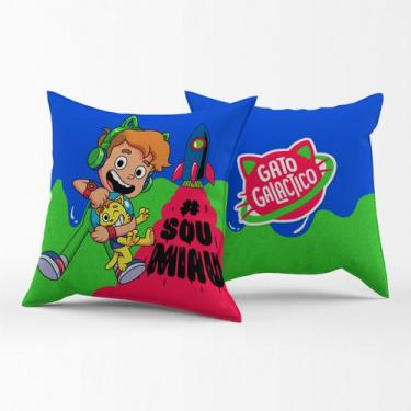 Imagem de Almofada Gato Galáctico - KN DECOR