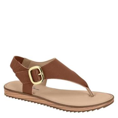 Imagem de Sandália Rasteira Feminina Modare Estilo Conforto 7141.141, Avelã, 36