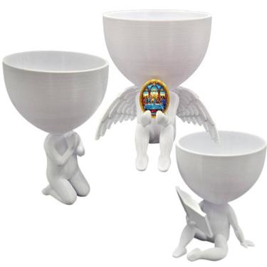 Imagem de Kit 3  Vasos Plantas Santa Ceia Capelinha Oração Catolico - Point da F