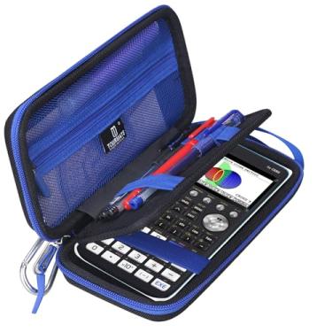 Imagem de Estojo rígido de substituição para CASIO PRIZM FX-CG50/CASIO FX-9750GIII/Texas Instruments TI-34/Texas Instruments BA II, calculadora gráfica colorida - Tourmate, somente capa (preto + azul