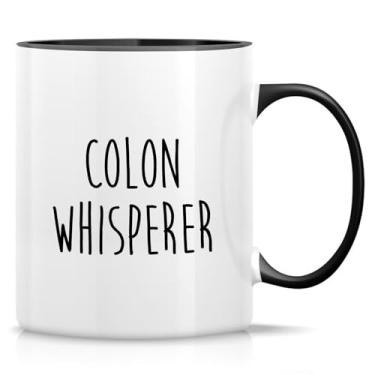Imagem de Retreez Caneca engraçada gastroenterologista presente gastroenterologia médico cólon sussurro 325 ml caneca de café cerâmica - presente de aniversário motivacional sarcástico inspirador - Caneca