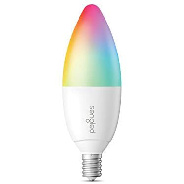 Imagem de Sengled Lâmpada inteligente Zigbee, Smart Hub necessária, funciona com SmartThings e Echo com cubo integrado, controle de voz com Alexa e Google Home, lâmpadas de candelabro E12 que mudam de cor 40W Eqv. 1 pacote