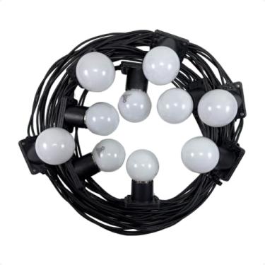Imagem de Varal De Luzes Festão ate 25 metros Com Lâmpadas Inclusas Led(20 Metros,Led Branco frio Bivolt)