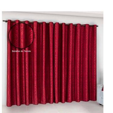 Imagem de Cortina Sala 4.00m x 2.80m Jacquard Semi Blackout  Atena - Paulo César