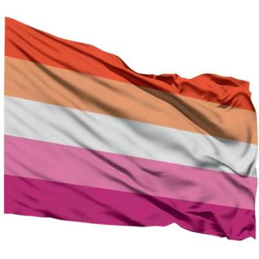 Imagem de Bandeira Lésbica Orgulho Lgbtqia+ 1,50m X 0,90m ANO NOVO - WCAN