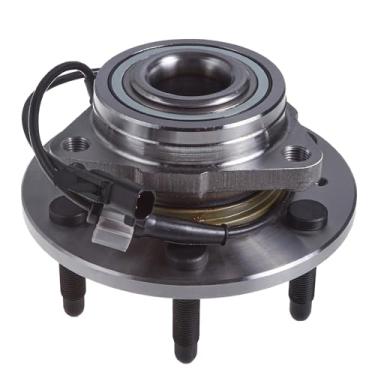 Imagem de TUCAREST 515096 Rolamento frontal e conjunto de cubo compatível Cadillac Escalade ESV EXT Chevy Avalanche Silverado Suburban 1500 Tahoe GMC Sierra 1500 Yukon XL [4WD 4x4 AWD 6 Lug W/ABS]