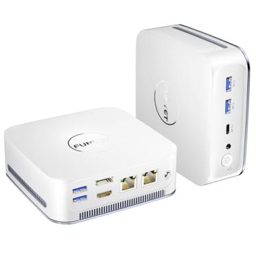 Imagem de FUNYET Mini Pc Para Jogos, Computador De Mesa Com Intel Alder Lake N95 De 12ª Geração (Até 3,4 Ghz), 8 Gb De Ram Ddr4, Ssd De 256 Gb, Compatível Com Monitores 4K, Windows 11 Pro, Branco