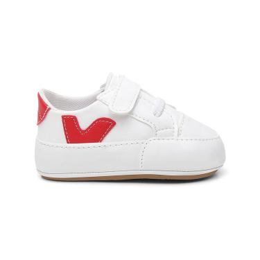 Imagem de Sapato Tênis Conforto Bebe Baby Menino Primeiros Passos Vermelho