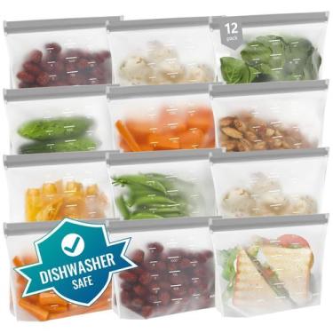 Imagem de Sacos de armazenamento reutilizáveis IDEATECH Stand Up - Multicolor se