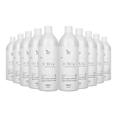 Imagem de Kit 10 Shampoo Anti-resíduos Detox Zap Limpeza Profunda 1 Litro