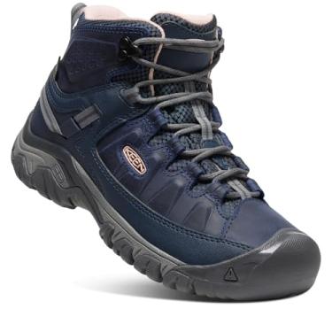 Imagem de KEEN Targhee 3 Bota feminina impermeável para caminhada de altura média, Vintage Índigo/Peachy Keen, 36