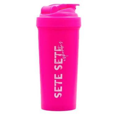 Imagem de Coqueteleira Shaker Academia Garrafa 600ml 77 Esportes, Rosa