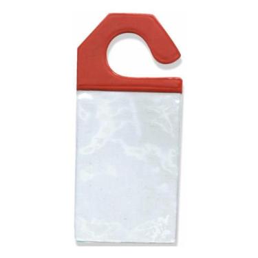 Imagem de Crachá Estacionamento Retrovisor Suport Veiculo Vermelho 2Un - Emax