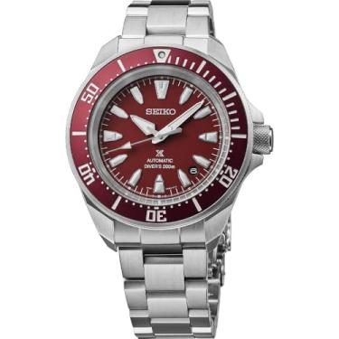 Imagem de SEIKO Relógio masculino SRPL11 Prospex, Vermelho, Moderno