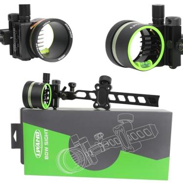 Imagem de ZSHJGJR Miras Para Arco Composto - Profissional Arcos, Sem Reflexo No Visor, E Flecha De 5 Pinos Com Luz, Ajuste Quatro Vias, Mira Destros (Longa)