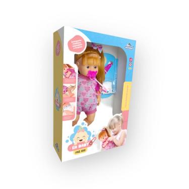 Imagem de Boneca Baby Lia Faz Xixi Adijomar