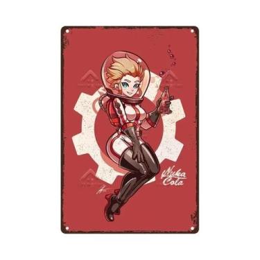 Imagem de Placa De Metal Retrô Nuka Cola, Decoração De Parede Vintage Para Bar, 