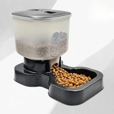 Imagem de Comedouro e Bebedouro para Cachorro Cães e Gatos Automático 10LTS E 8LTS (PRETO - COMEDOURO MENPLAST)