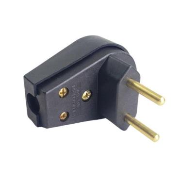 Imagem de Pino Macho Gigante 2p 10a 250v Preto 1414 - Ilumi