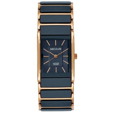 Imagem de Relógio Feminino Seculus Cerâmica 77230LPSVRQ3