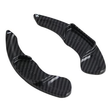 Imagem de HIBEYO Extensor de remo de mudança de carro adequado para Ford Mondeo Fusion Taurus Edge Explorer Lincoln MKC MKX MKZ Continental ABS plástico extensão de volante paddle padrão preto