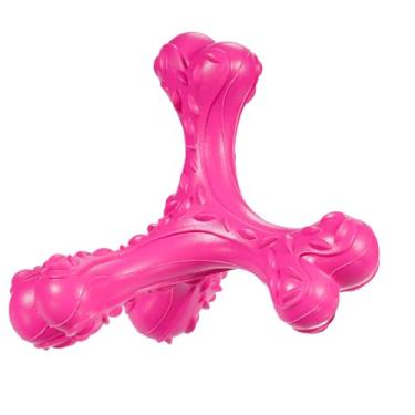 Imagem de CVALIN Brinquedos de mastigar cães para mastigadores agressivos raças grandes, brinquedos de ossos indestrutíveis, escova de dentes de limpeza durável, brinquedos de borracha natural para cães