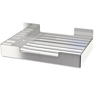 Imagem de UNIDAS STORE, Porta Sabonete De Banheiro Saboneteira Adesivo Inox U.ELG