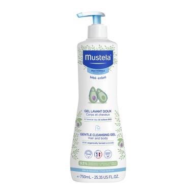 Imagem de Gel De Lavagem Suave Mustela Bebê Para Cabelos E Corpo 750ml