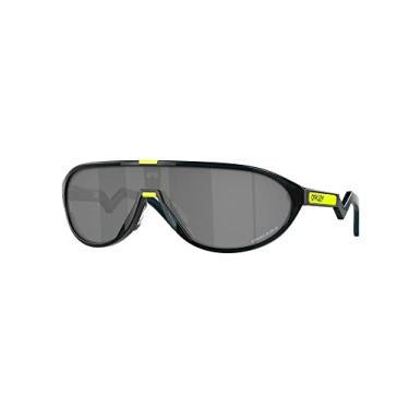 Imagem de Oakley Óculos de sol masculinos retangulares OO9467 Cmdn, translúcido Poseidon/Prizm Preto, 33 mm