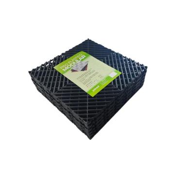 Imagem de Piso Tapete Modular Preto Áreas Úmidas - Kit Com 06 Pç 30X30