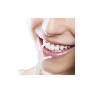 Imagem de Flosser Fio Dental Com Haste Action Floss Pick 100 Unidades