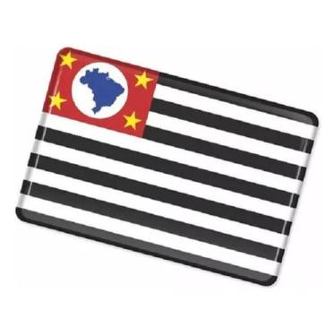 Imagem de Adesivo Bandeira São Paulo Carro Moto Capacete Resinado Bd42 - Spts