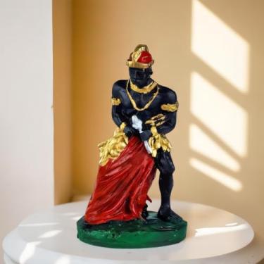 Imagem de Imagem Exu orixá umbanda e candomblé resina 10 cm