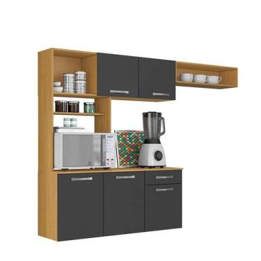 Imagem de Cozinha Suspensa Nanda Cinamomo Grafite  Aramóveis