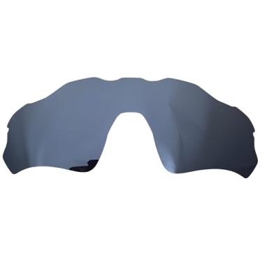 Imagem de Wetnenss Lentes de substituição para óculos de sol Oakley Radar EV Path OO9208/polarizadas de 1,5 mm/fácil de instalar (cromo preto)