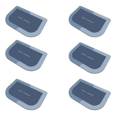 Imagem de kit 6 Tapete Absorvente Antiderrapante Para Banheiro entrada secagem R