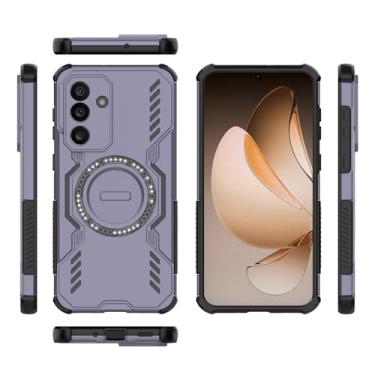 Imagem de Capa compatível com Samsung Galaxy M56 5G, compatível com MagSafe, compatível com Samsung Galaxy F56 5G dissipação legal anti-queda capas de celular roxas