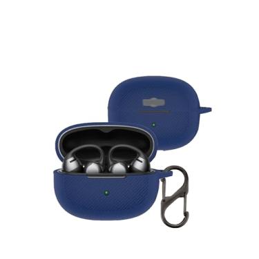 Imagem de Capa para fones de ouvido SHOKZ OpenDots ONE, capa protetora de silicone macio à prova de choque com mosquetão (azul)