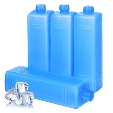Imagem de Milisten 4 pacotes de gelo para refrigeradores, bolsas de gelo reutilizáveis para lancheiras, leite materno, ventilador de ar condicionado de geladeira, refrigerador de ar com freezer que economiza
