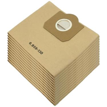 Imagem de Unikstone Sacos de aspirador de pó WD3 para sacos de filtro de papel Karcher 6.959-130.0 1629 MV3 A2201/2204/2504/2554/2251/2604, sacos de filtro, sacos de aspirador de pó, sacos de papel (12 amarelos